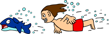 Man Chasing Fish
