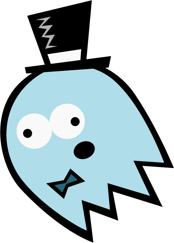 Minimal Blue Ghost