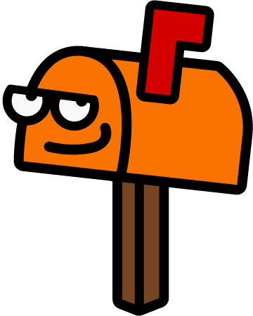 Smirking Orange Mailbox