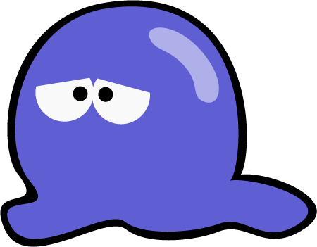 Worried Purple Slime
