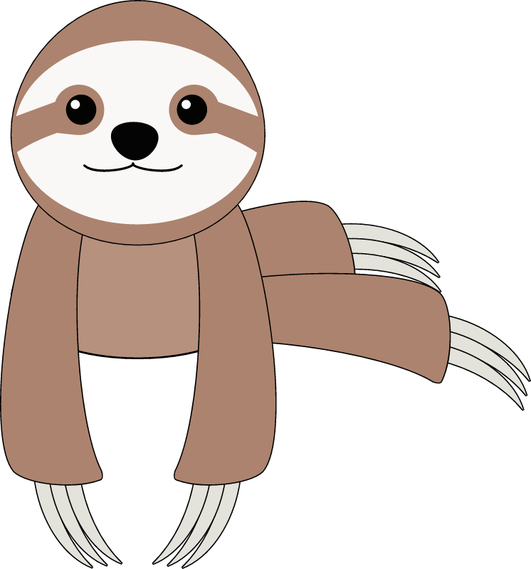 Cute Cartoon Sloth