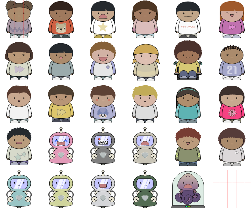 Mix & Match Kid Characters