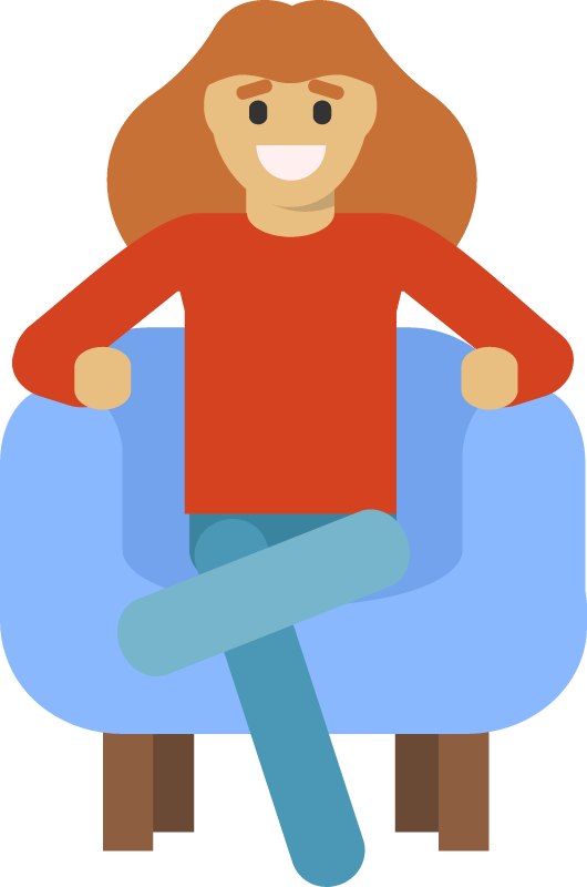 Woman in Comfy Chair