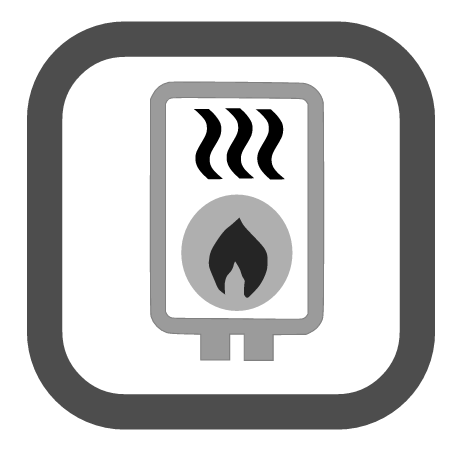 Central Heating Gas Icon