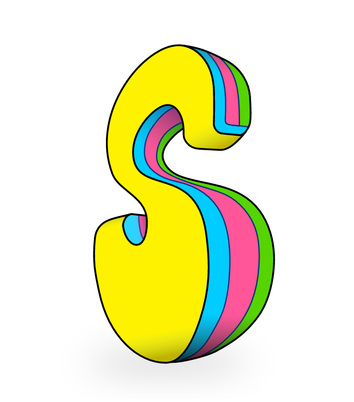 3D Letter S