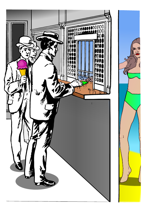 Beach or Bureau? Counter Scene