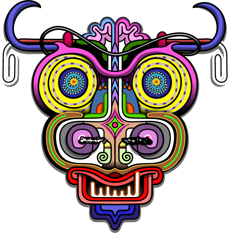 Colorful Abstract Bull