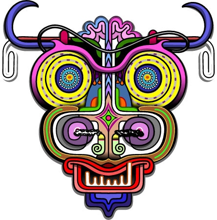 Colorful Abstract Bull