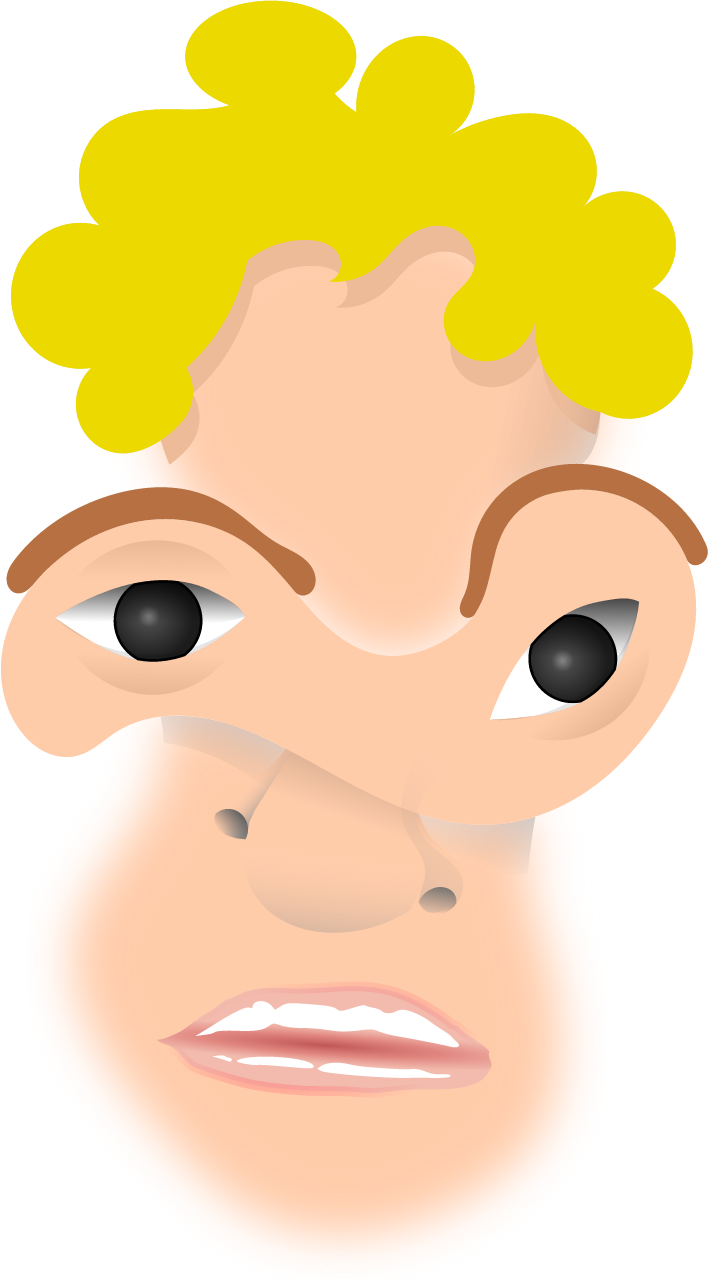 Deconstructed Weird Face