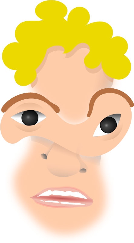 Deconstructed Weird Face