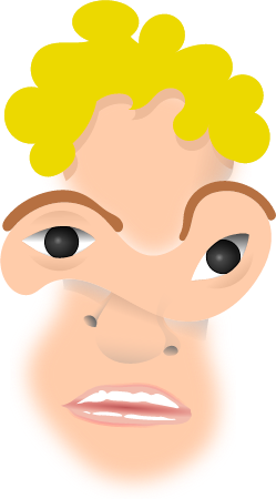 Deconstructed Weird Face