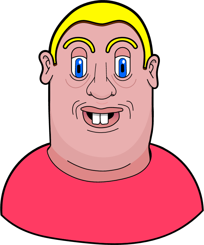Egg Face with Rabbit Teeth