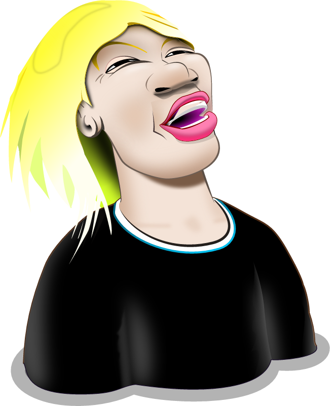 Laughing Woman Half-Submerged