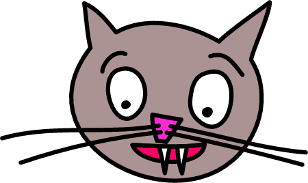 Minimalist Cat Head