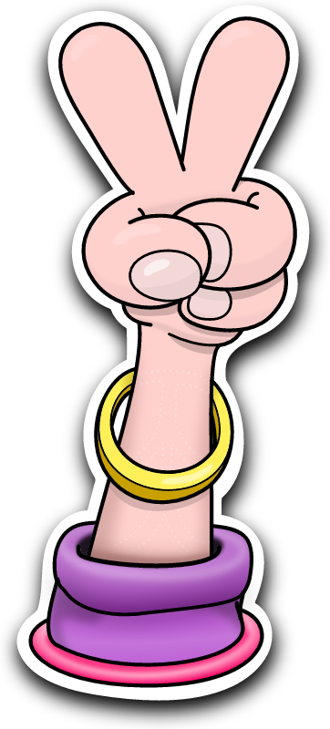 Peace Hand Sticker