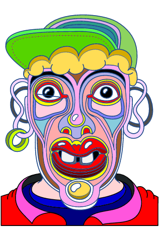 Stylized Cap Portrait