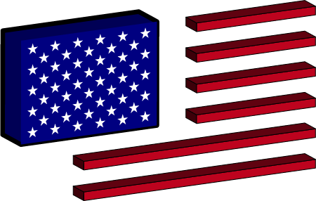 USA Flag Construction Kit