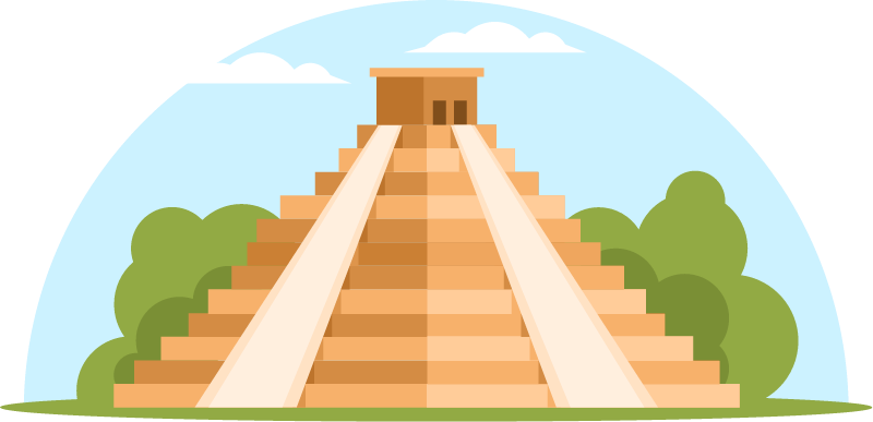 Ancient Mayan Pyramid Structure