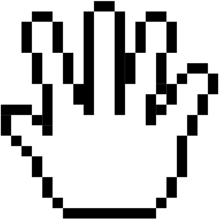 Open Hand Gesture in Pixel Format