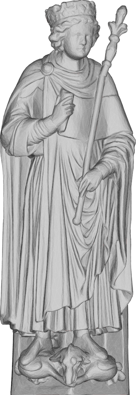 3D King Solomon Sculpture