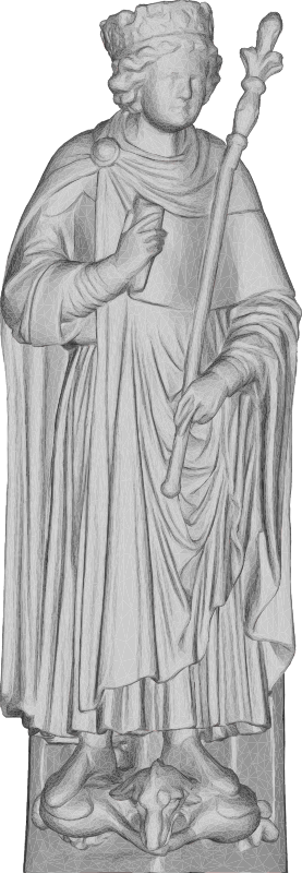 3D King Solomon Sculpture