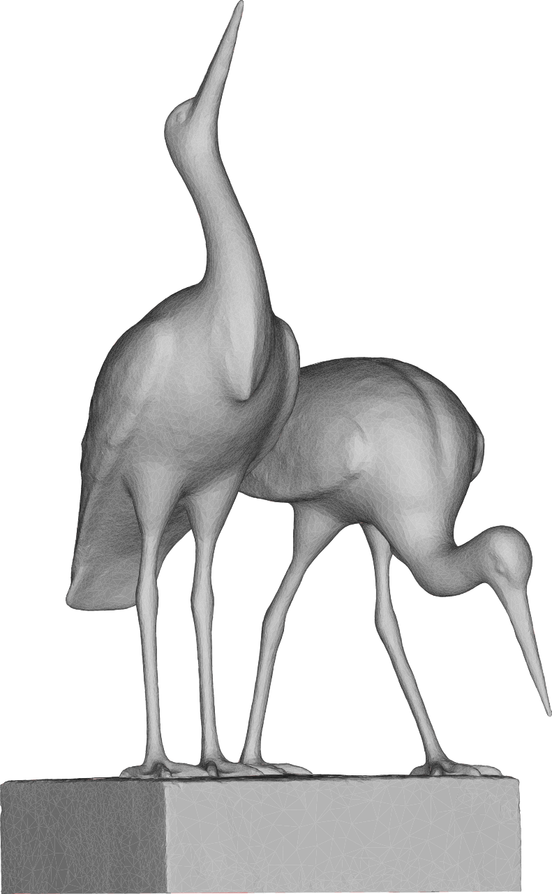 3D Stork Couple Sculpture