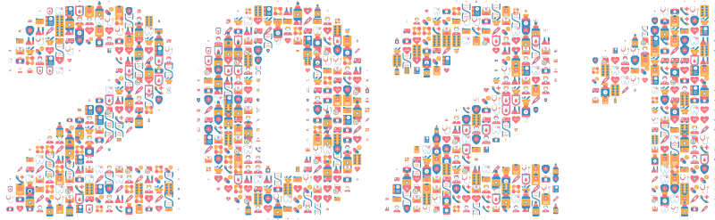 2021 Medical Icons Typography