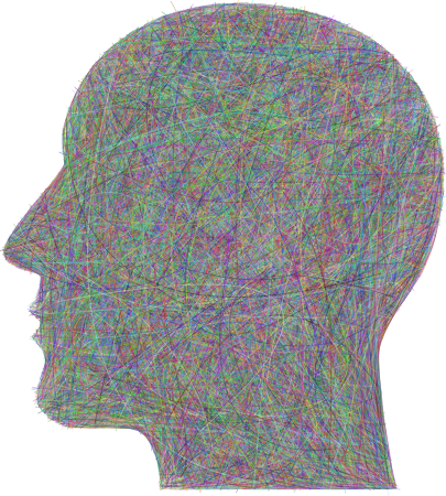 Abstract Man Head Vector