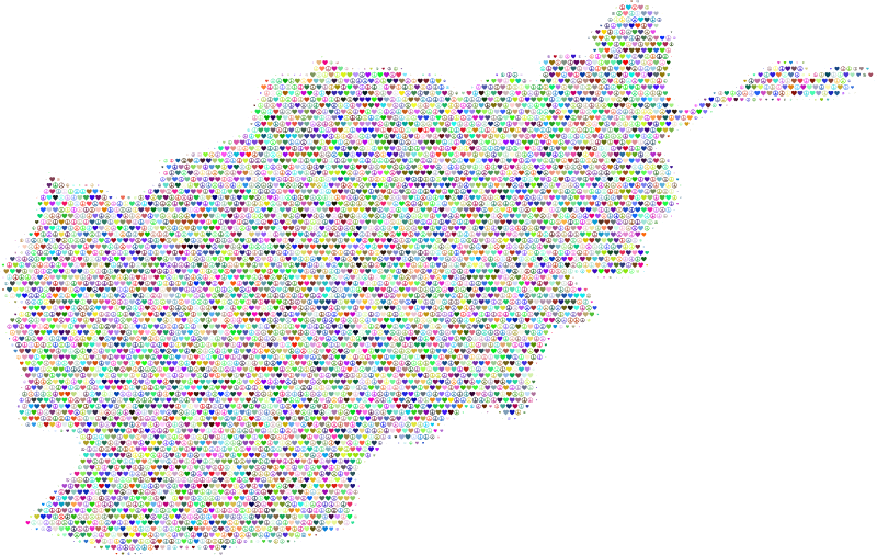Afghanistan Love & Peace Symbol