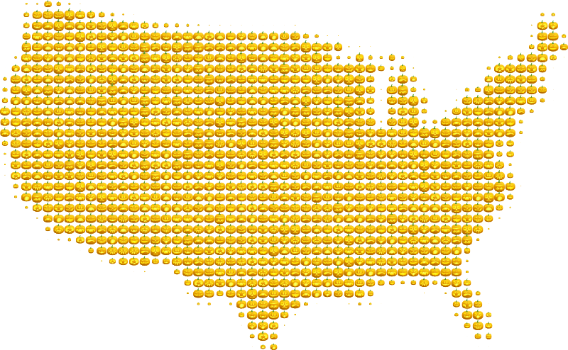 American Jack-o'-Lantern Map