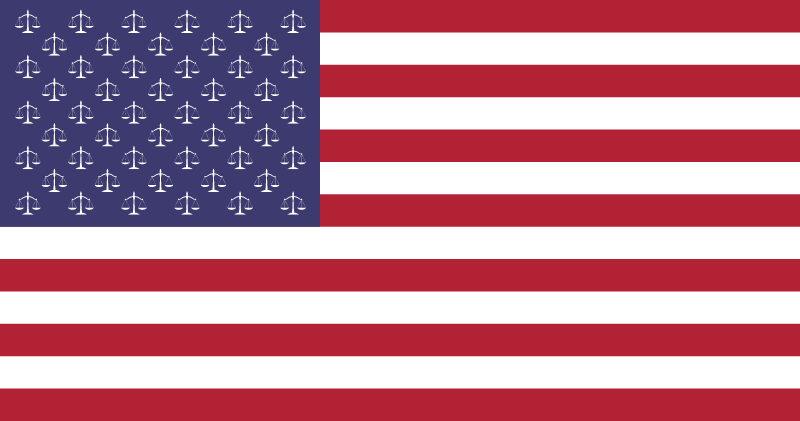 American Justice Flag Emblem
