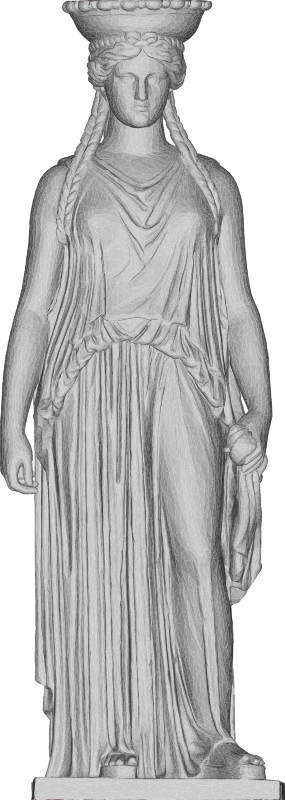 Ancient Greek Woman Sculpture 3D