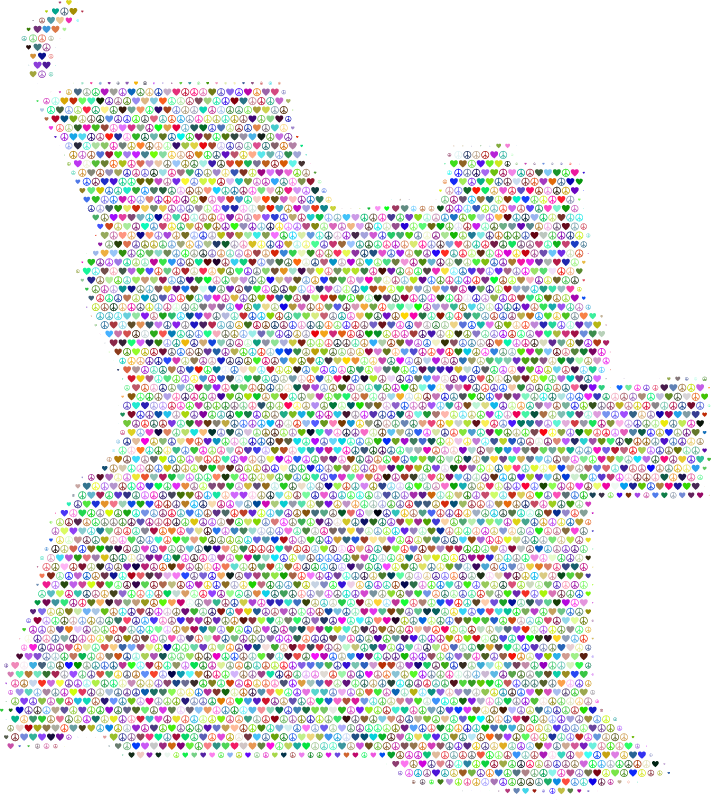 Angola Love & Peace Map