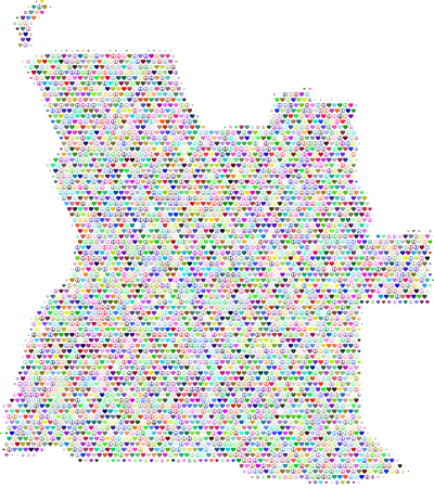 Angola Love & Peace Map