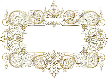 Antique Gold Frame with Shadow