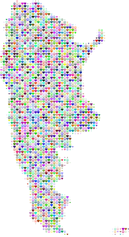 Argentina Love & Peace Map