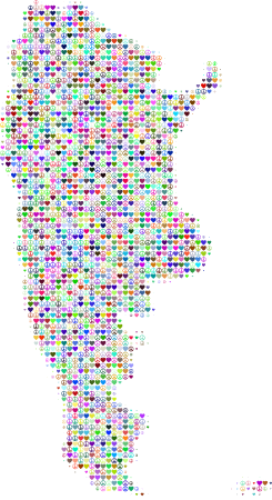 Argentina Love & Peace Map