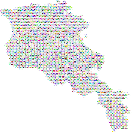 Armenia Love & Peace Map