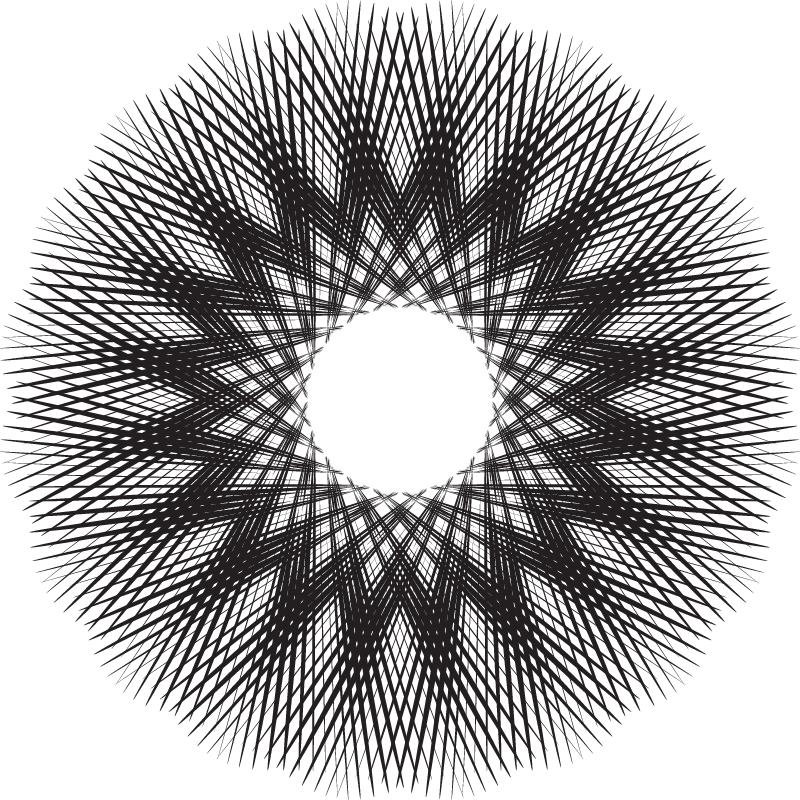 Atomic Rage Geometric Mandala