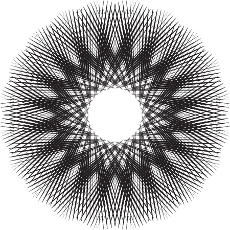 Atomic Rage Geometric Mandala