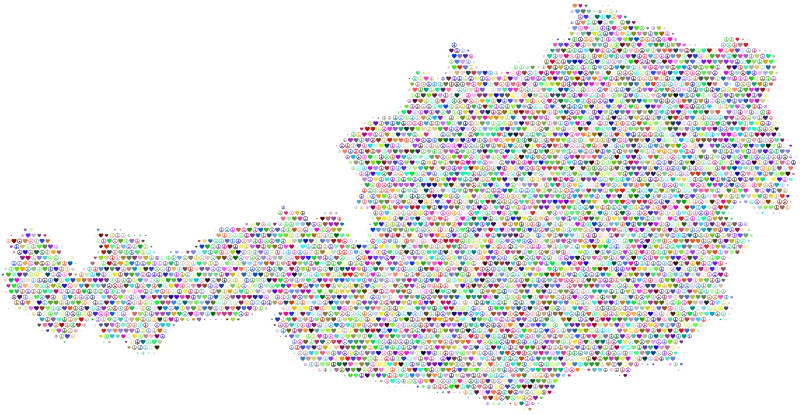 Austria Love & Peace Map