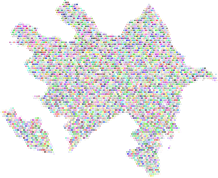 Azerbaijan Love & Peace Map