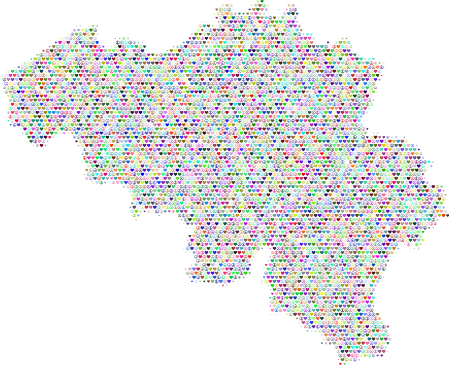 Belgium Love & Peace Map