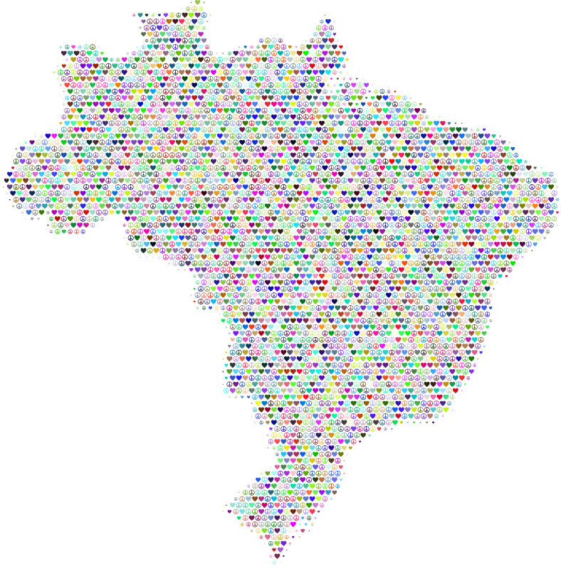 Brazil Love & Peace Map