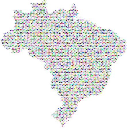 Brazil Love & Peace Map