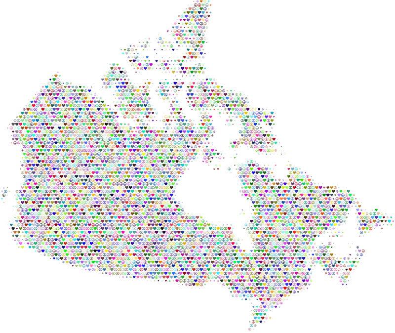 Canada Love & Peace Symbol