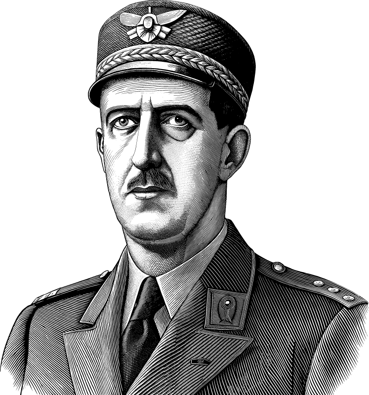 Charles De Gaulle Portrait