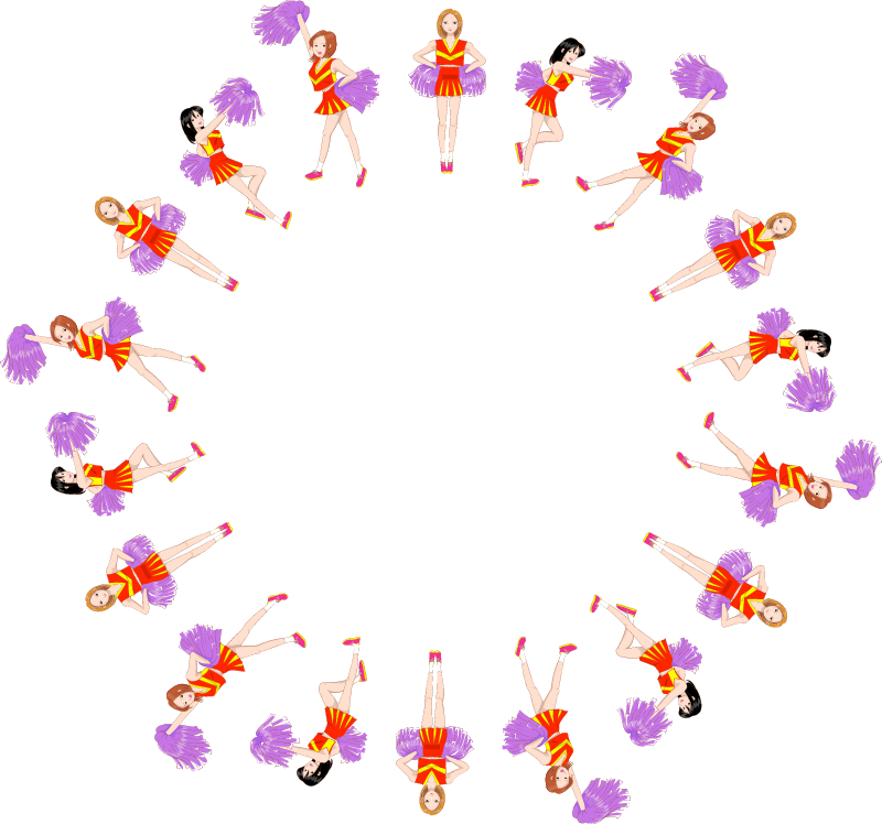 Cheerleaders Decorative Frame