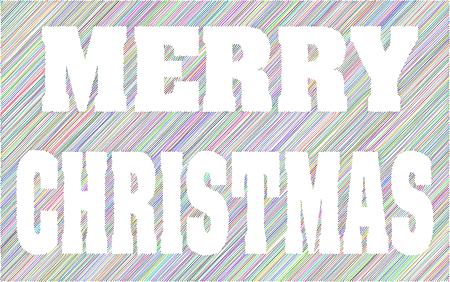 Colorful Merry Christmas Typography
