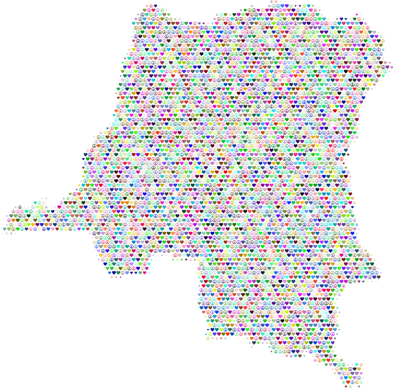 DR Congo Love & Peace Map